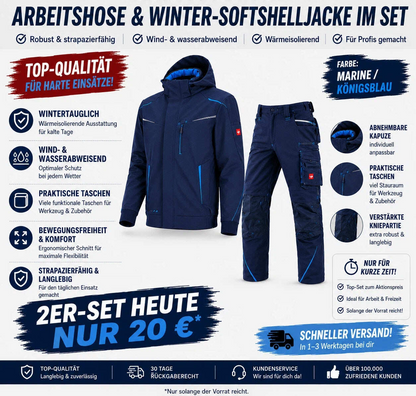 Softshelljacke Bundhose Set