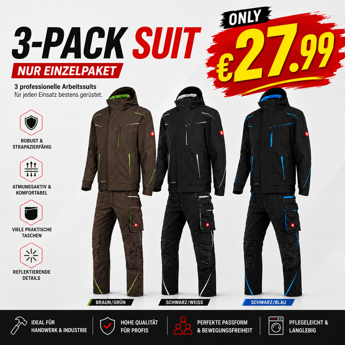 Softshelljacke Bundhose Set