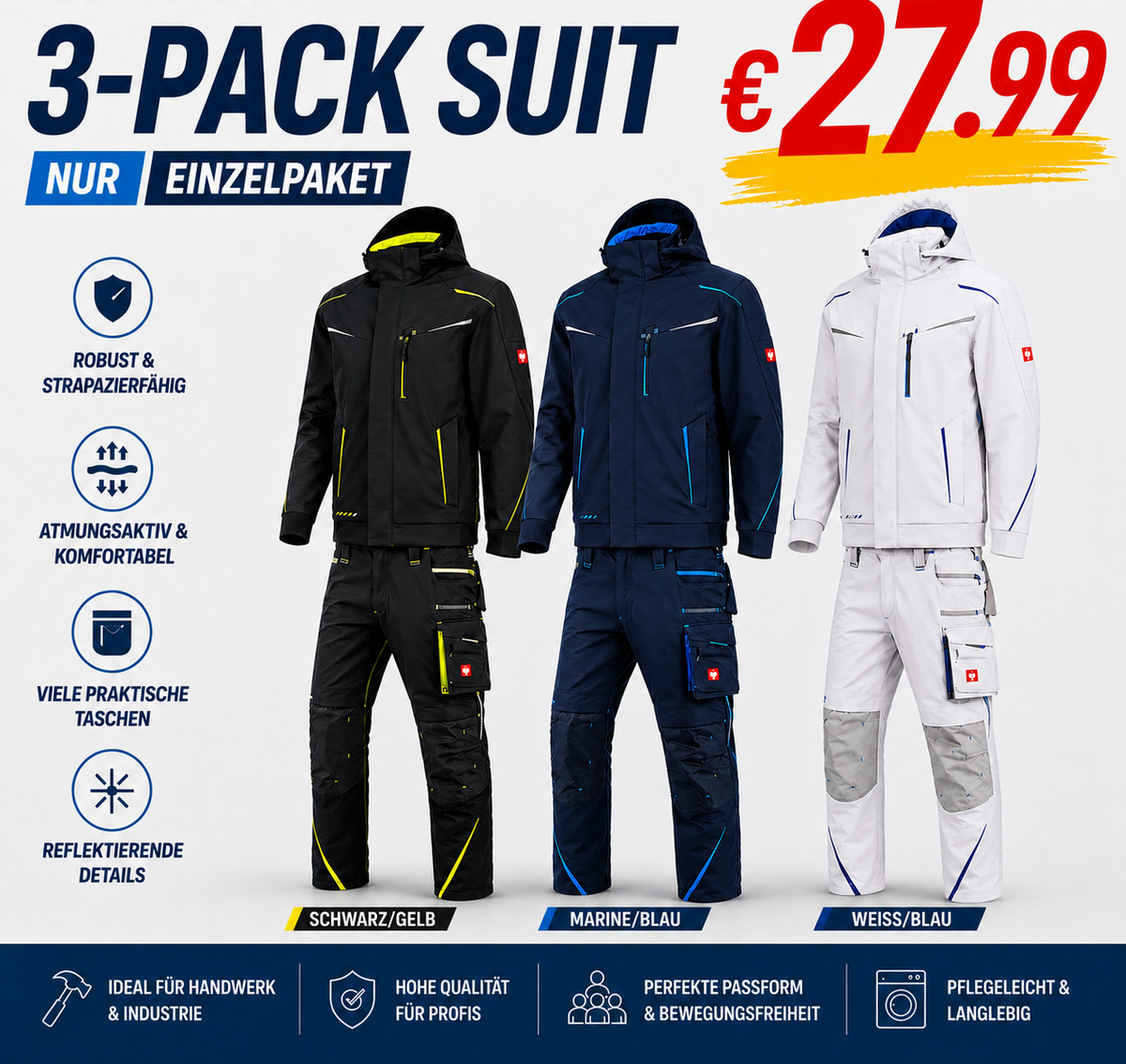 Softshelljacke Bundhose Set