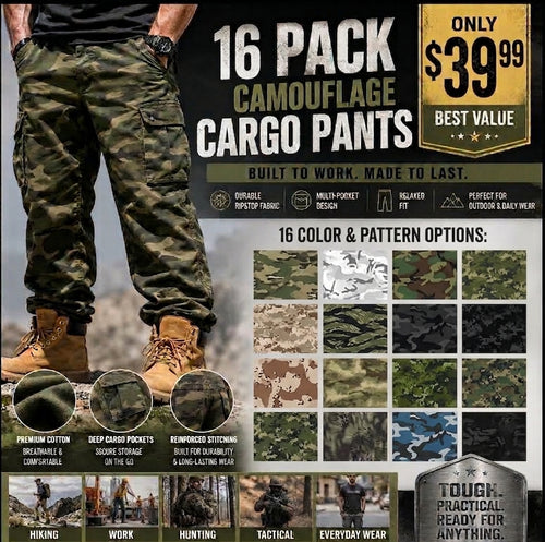 【LAST DAY SALE】Men’s practical camouflage cargo pant