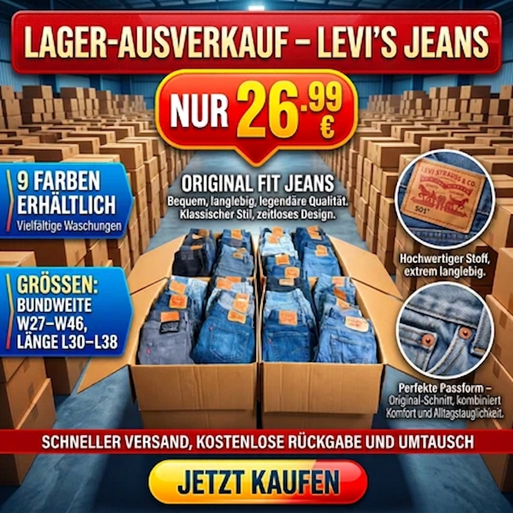 Jeans im Ausverkauf – nur begrenzte Stückzahl!