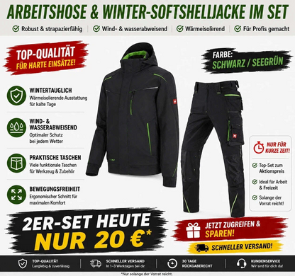 Softshelljacke Bundhose Set