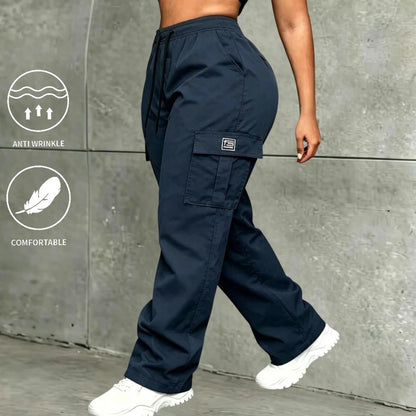 Women's  Vintage Cargo Pants - All-Season Activewear Bottoms for Casual and Sports