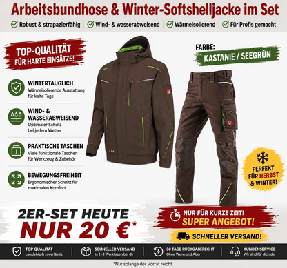 Softshelljacke Bundhose Set